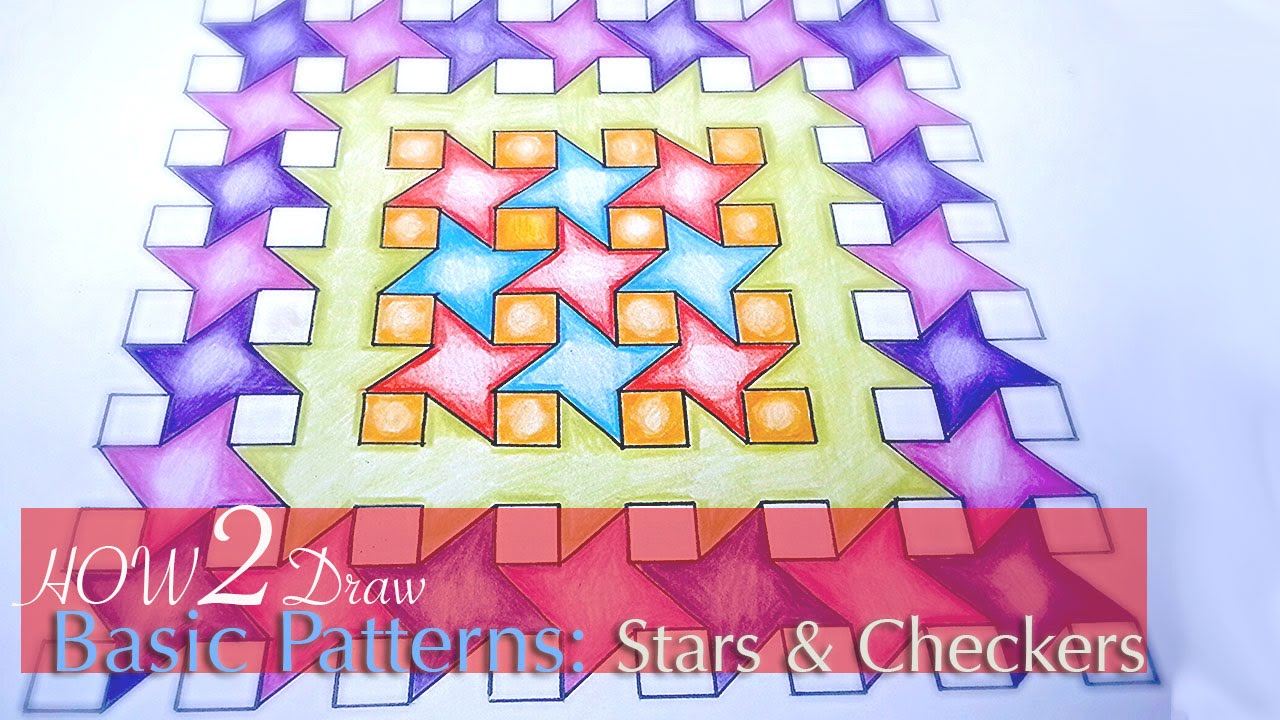 geometric drawing||geometric patterns||simple art drawing - YouTube
